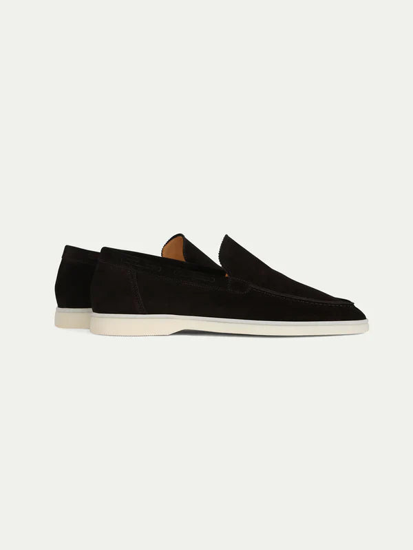 Black Montacour Suede Loafer