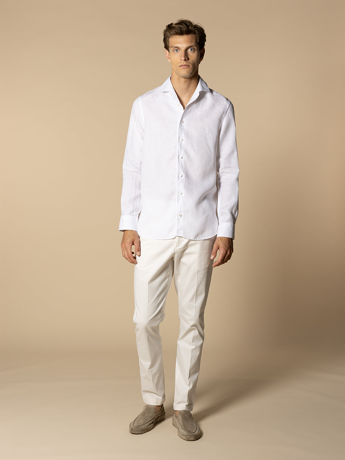 White Linen Seaside Shirt