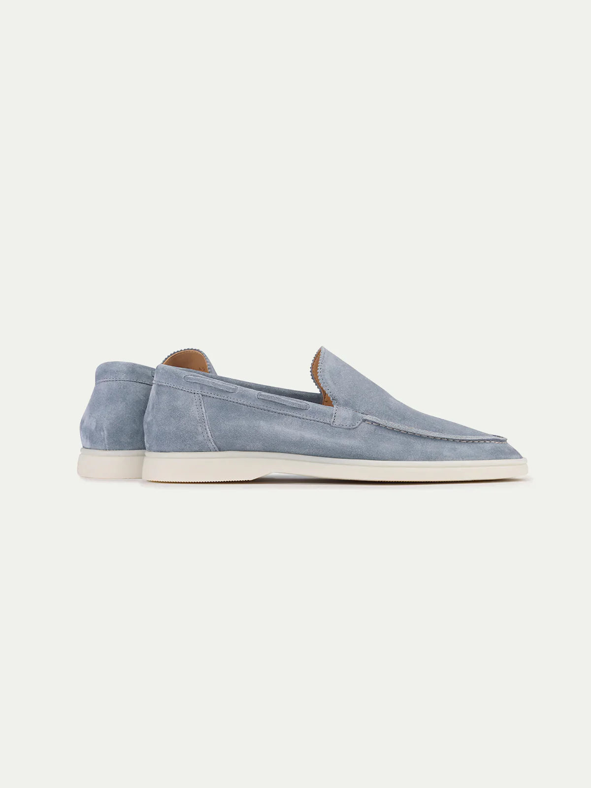 Baby Blue Montacour Suede Loafer