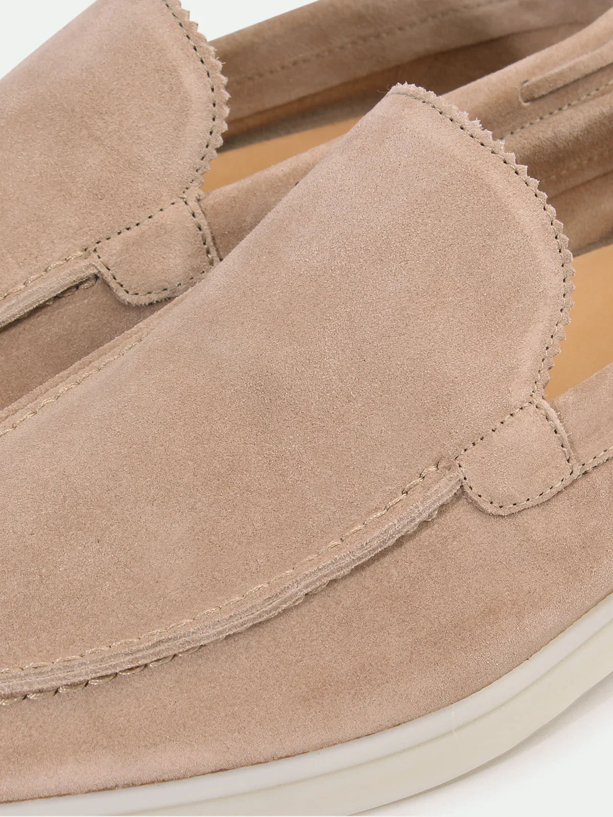 Beige Montacour Suede Loafer