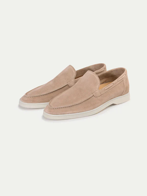Beige Montacour Suede Loafer