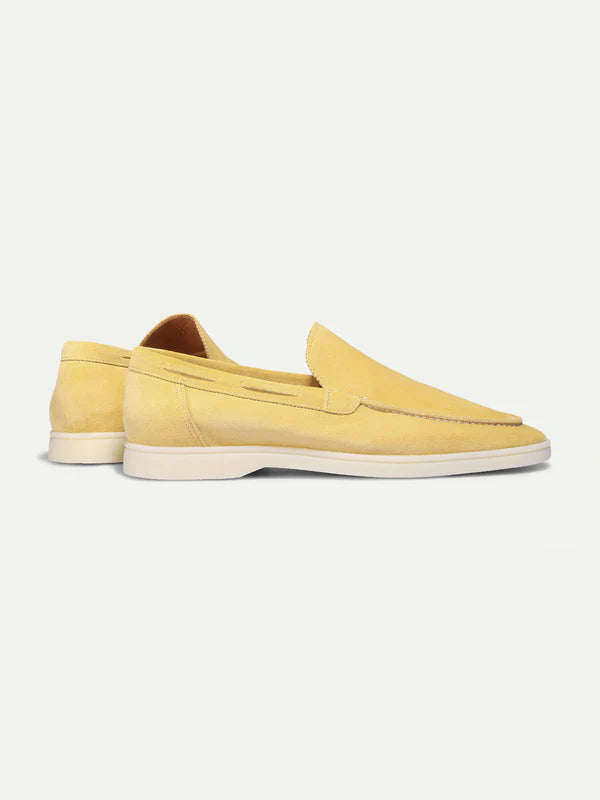 Exotic Suede Loafer - Citrus Yellow