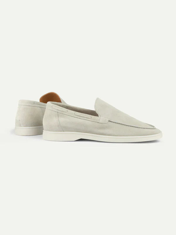 Creme Montacour Suede Loafer
