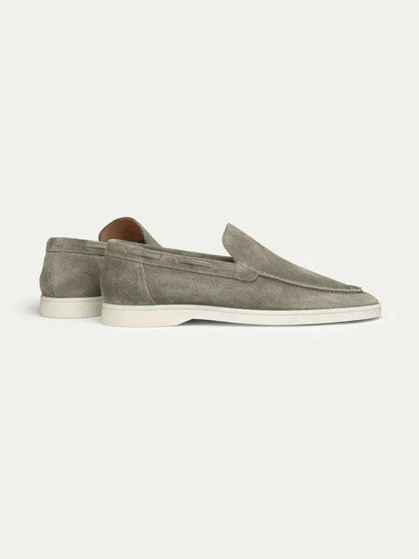 Olive Green Montacour Suede Loafer