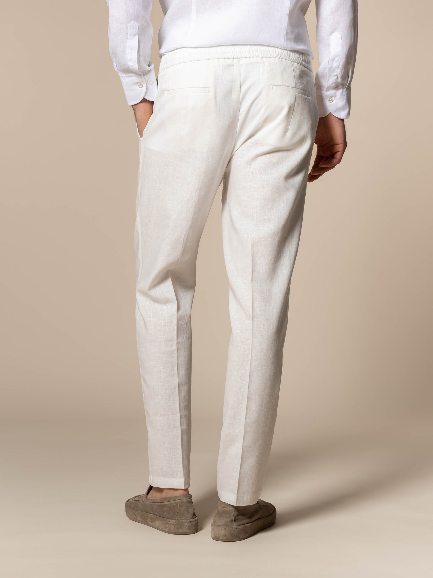 Ecru Linen Seaside Pants