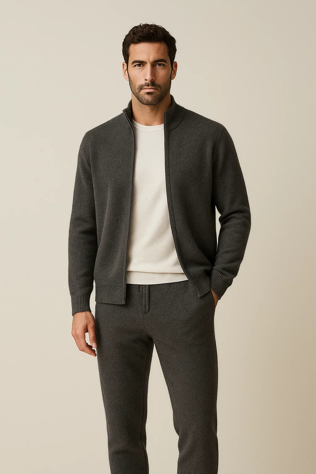 MERINO TRACKSUIT ITALIE DARK GREY