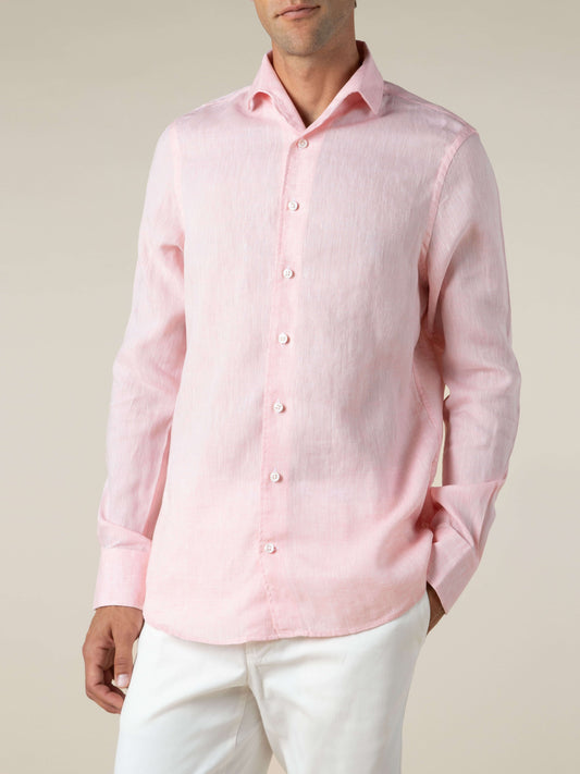 Light Pink Linen Seaside Shirt