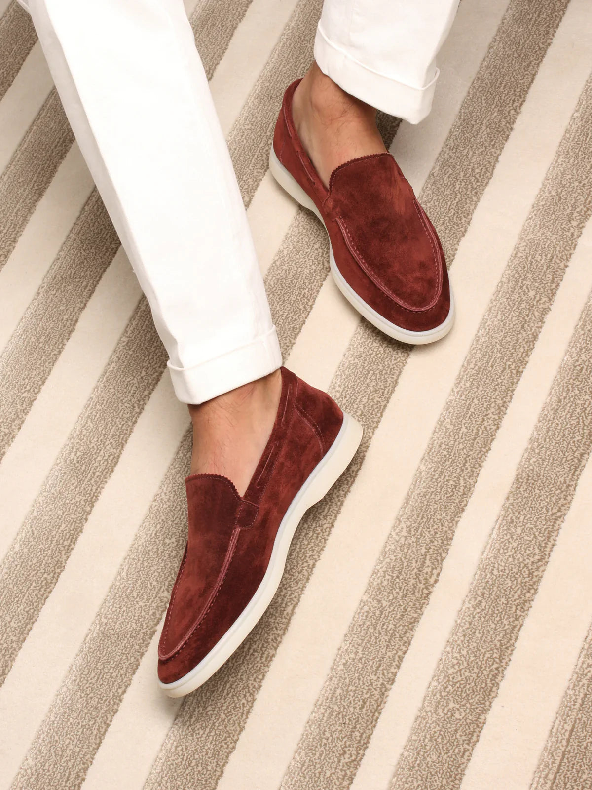 Bordeaux Montacour Suede Loafer