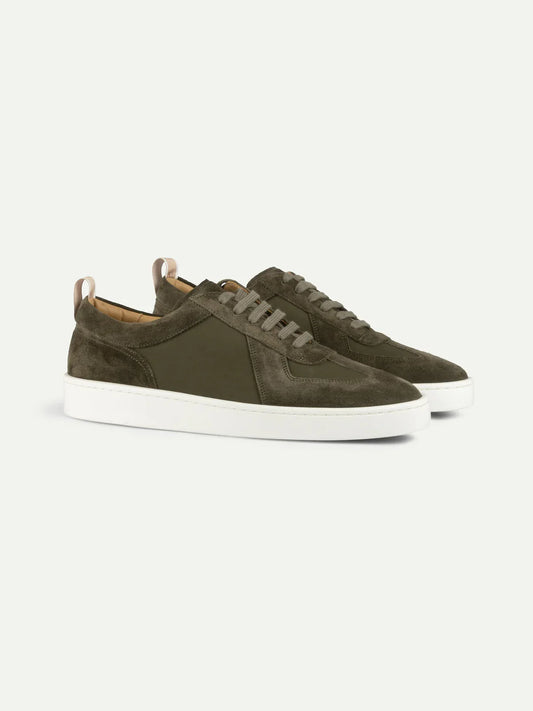 Olive Green Suede Sneaker