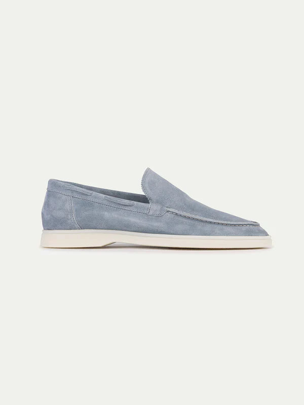Baby Blue Montacour Suede Loafer
