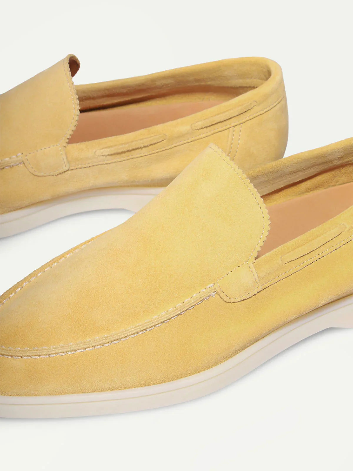 Exotic Suede Loafer - Citrus Yellow