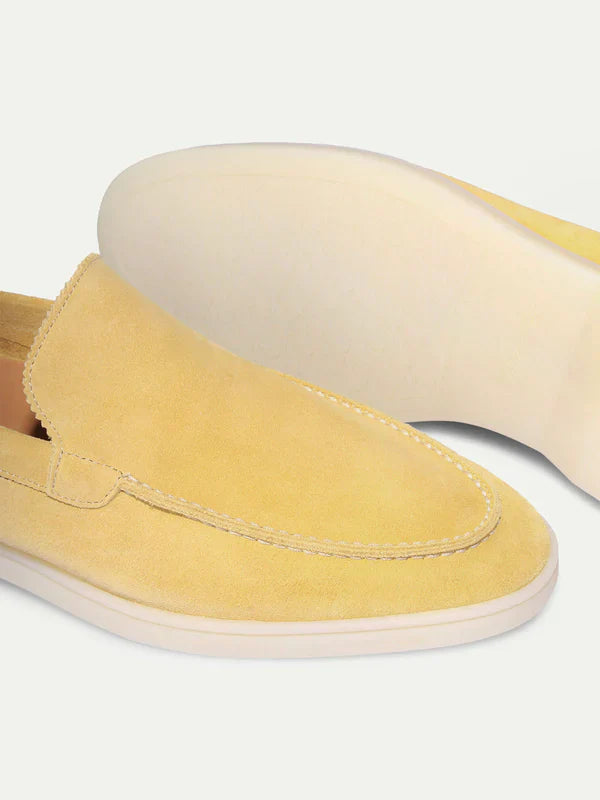 Exotic Suede Loafer - Citrus Yellow