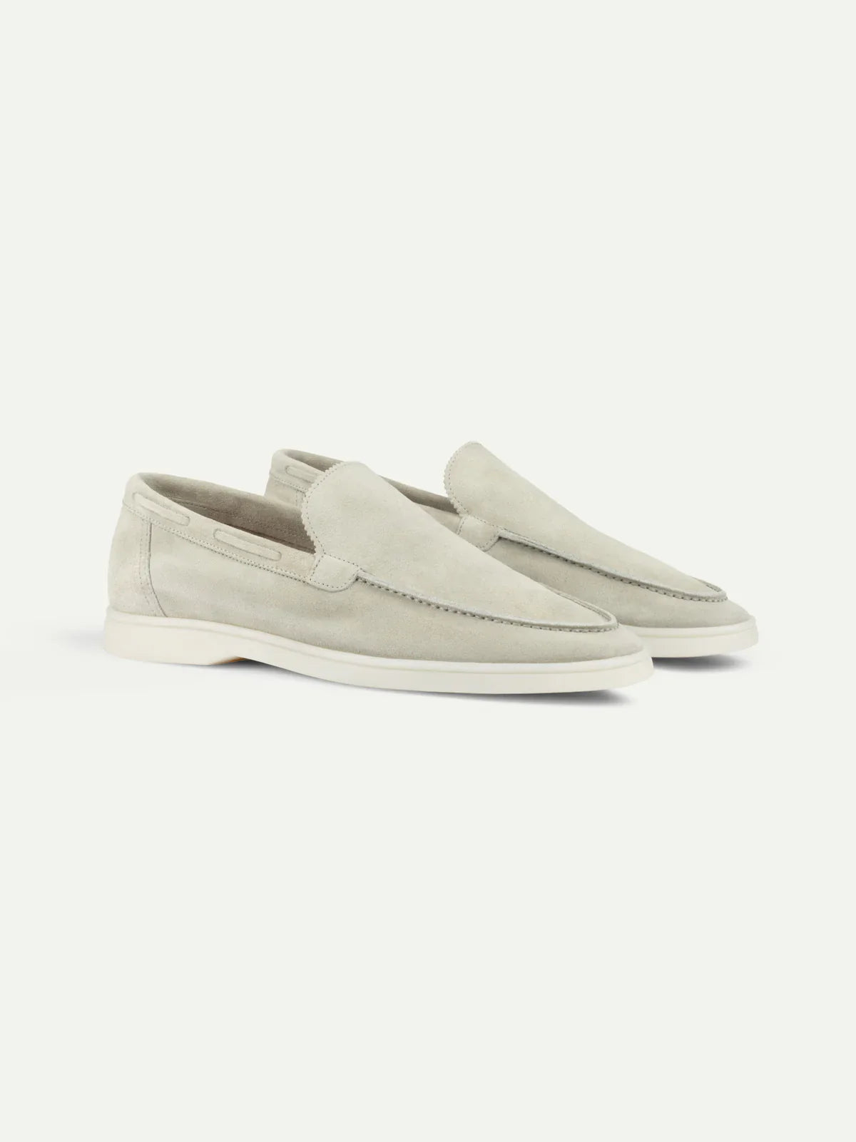Creme Montacour Suede Loafer