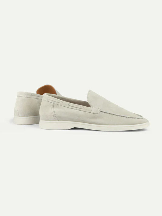 Creme Montacour Suede Loafer