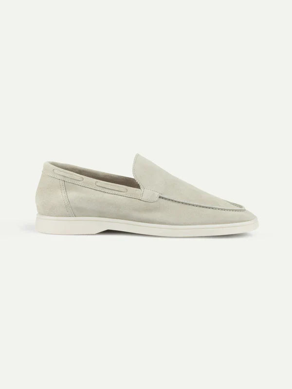 Creme Montacour Suede Loafer