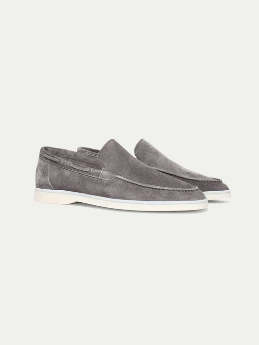 Gray Montacour Suede Loafer
