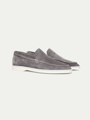 Gray Montacour Suede Loafer