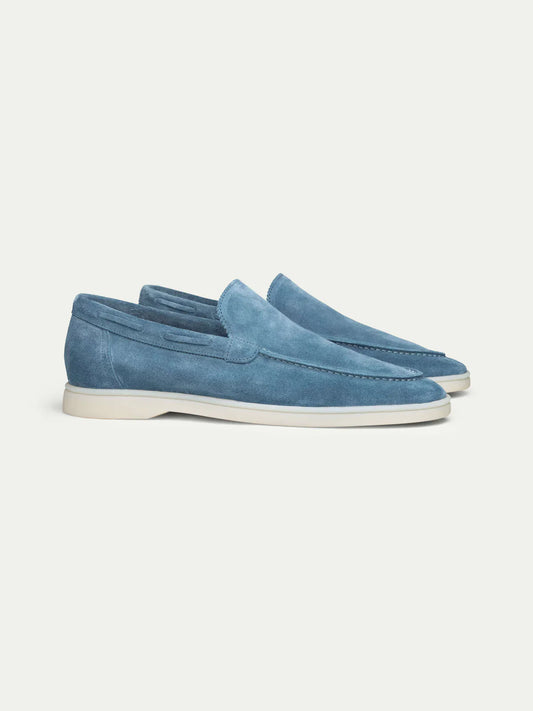 Ocean Blue Montacour Suede Loafer