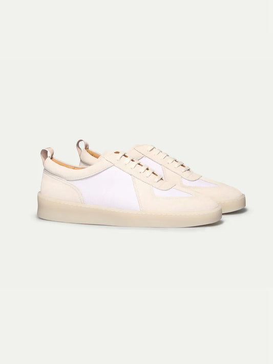 Ecru White Leather Sneaker