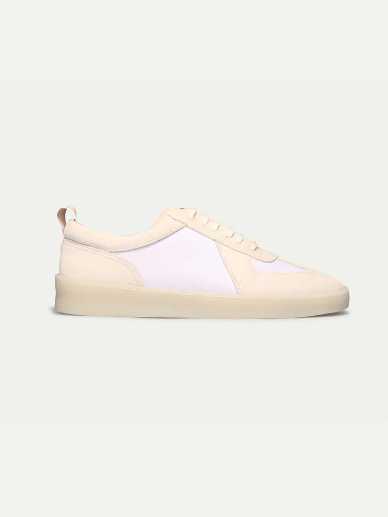 Ecru White Leather Sneaker